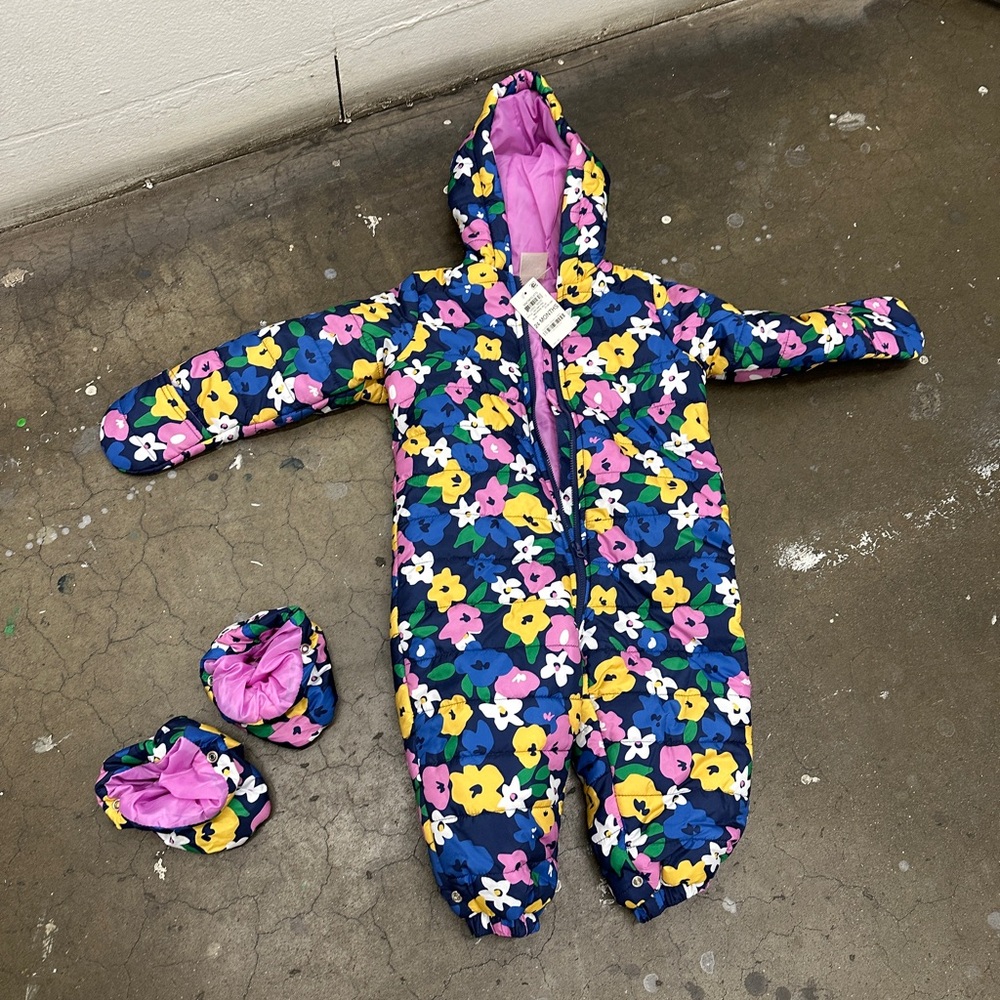One piece snow suit